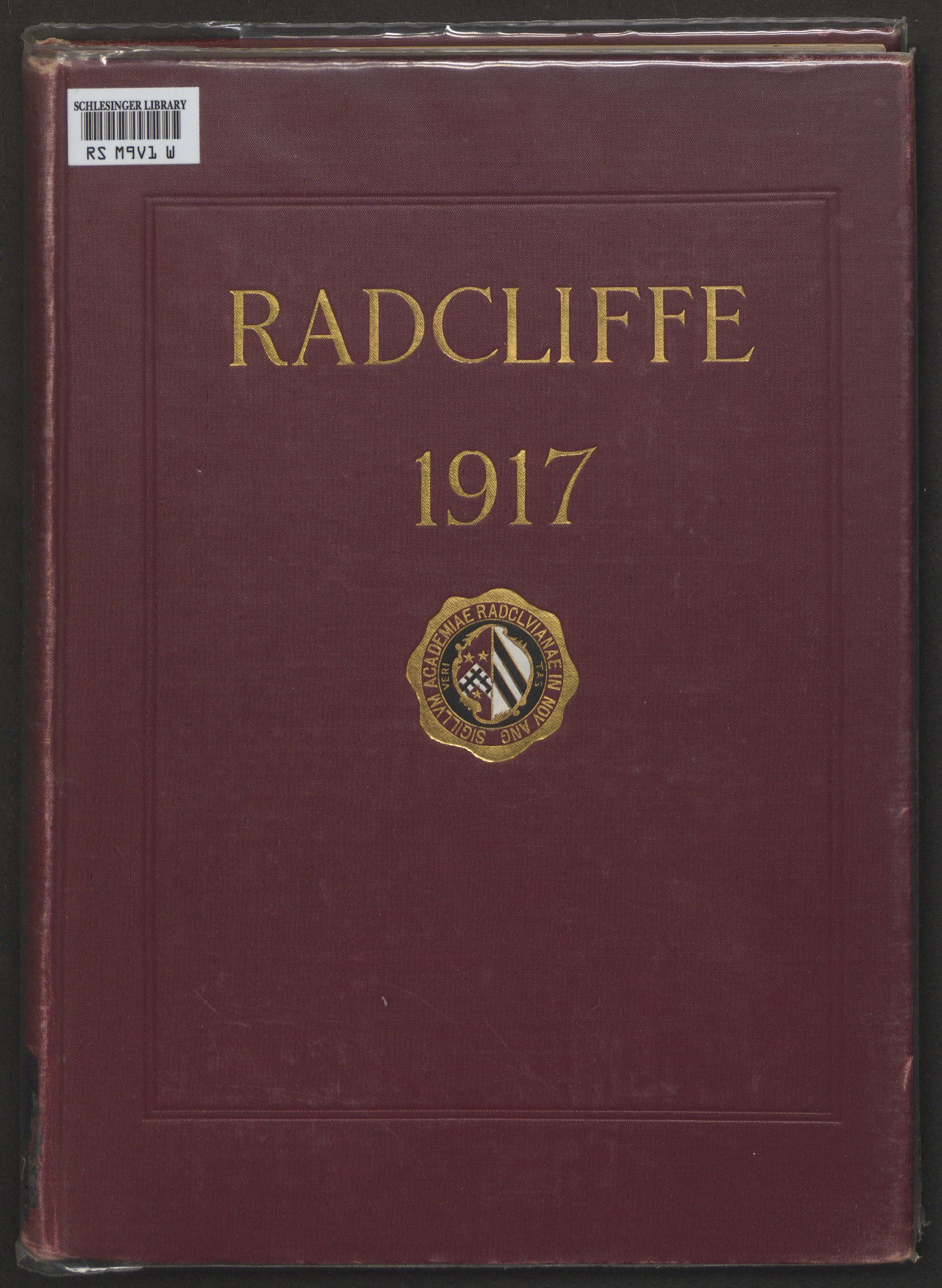 A Radcliffe yearbook from 1917