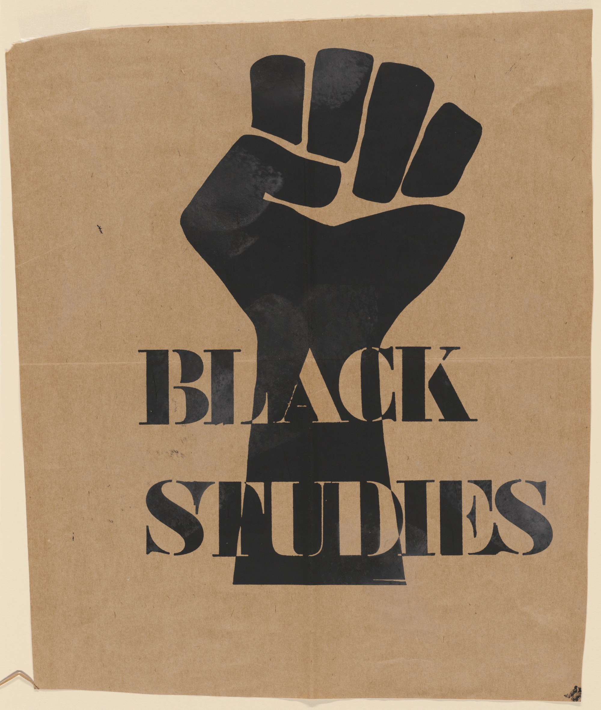 A poster that says Black Studies