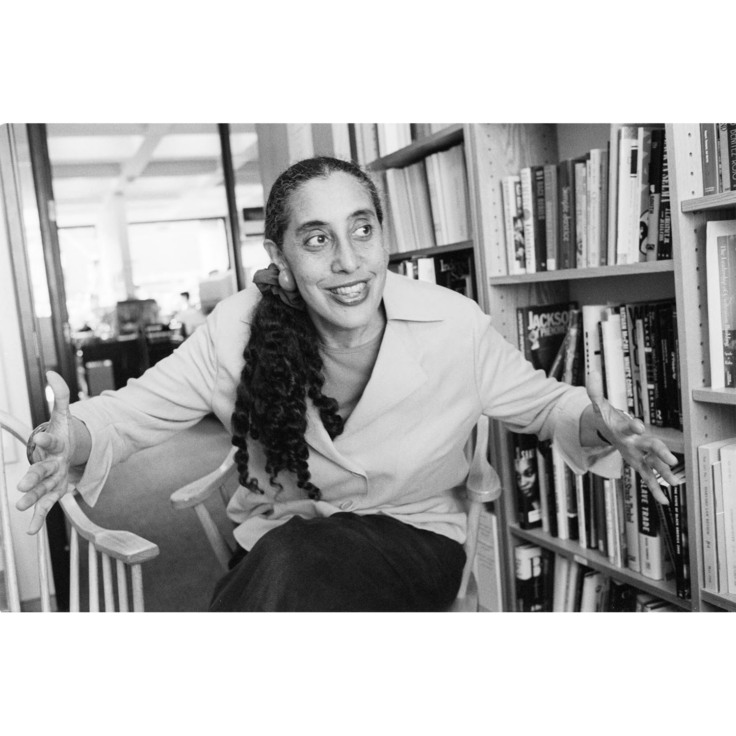 Lani Guinier in her office