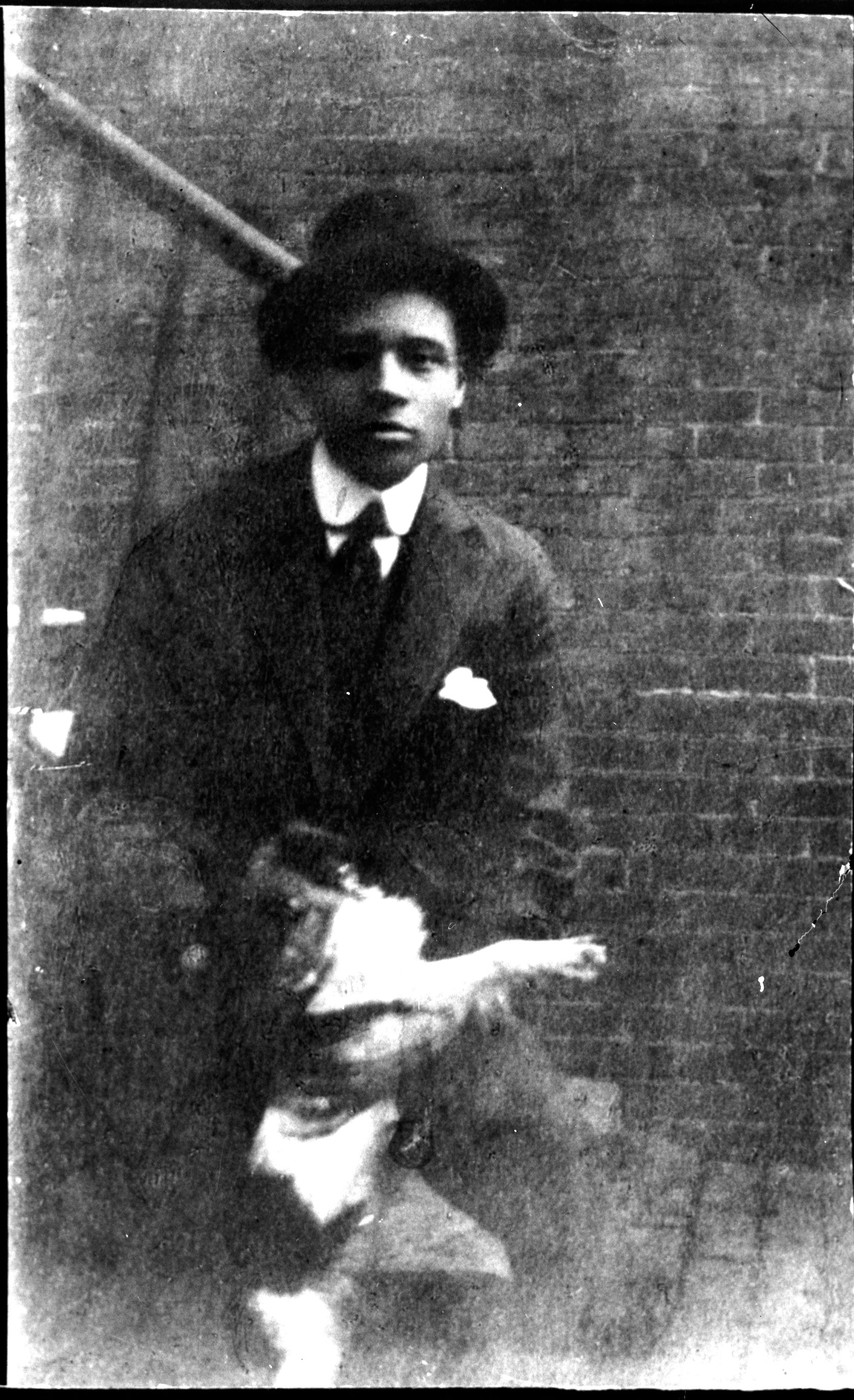Charles Hamilton Houston and his dog