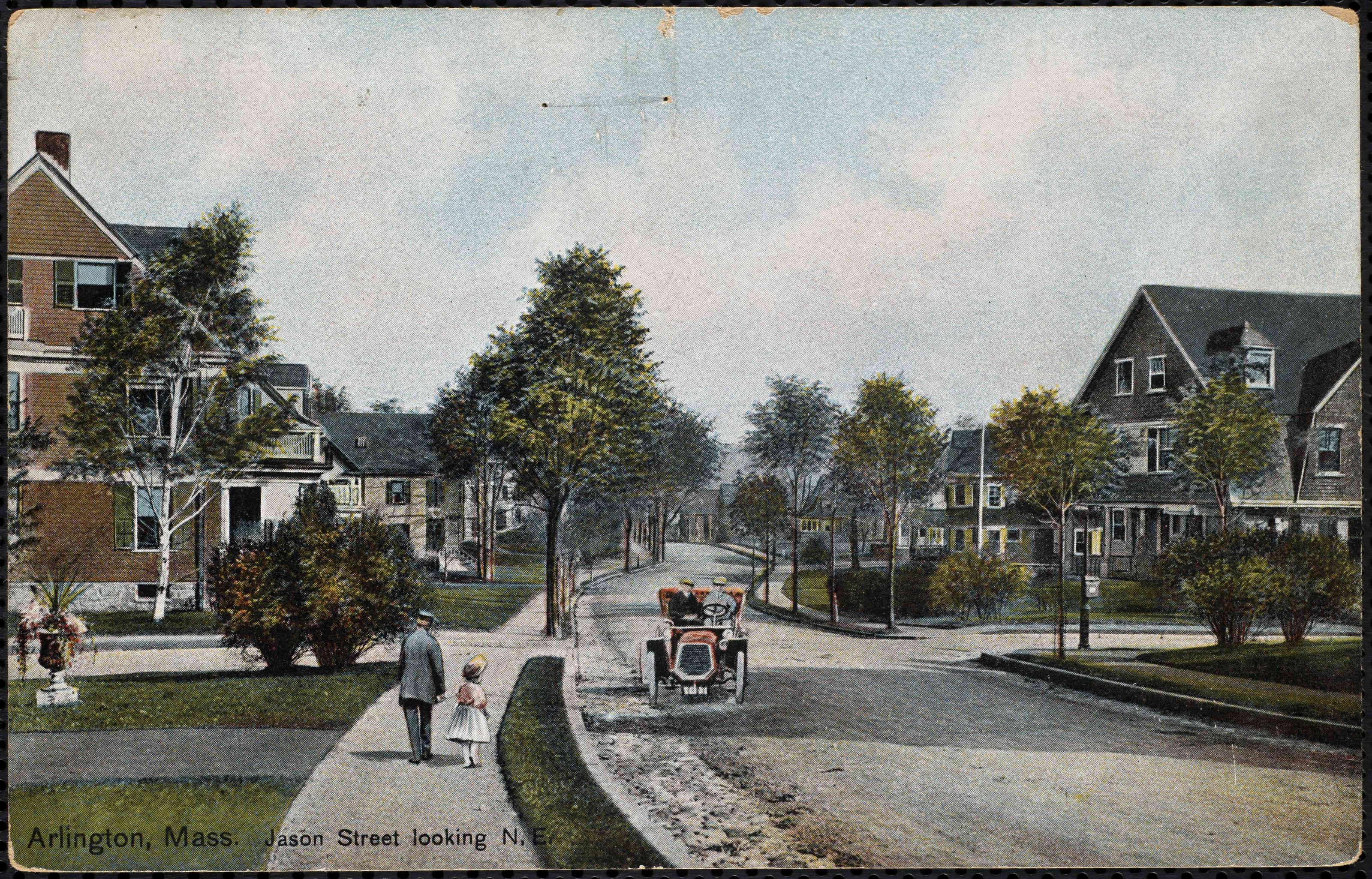 A postcard of Arlington Massachusetts