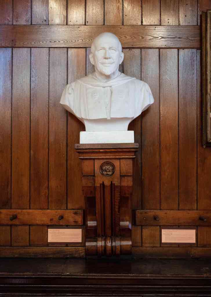 A bust statue of W.E.B. Du Bois