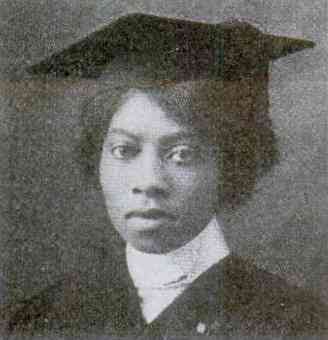 Eva B. Dykes in a graduation cap