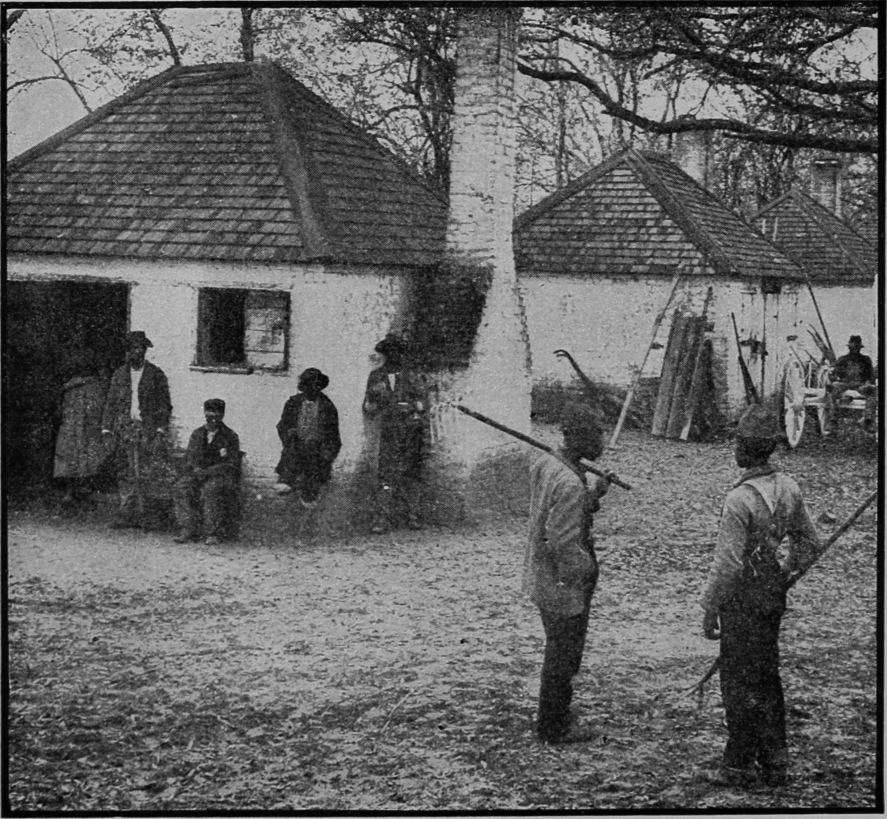 Cabins where slaves were raised for market—The famous Hermitage, Savannah, Georgia.
