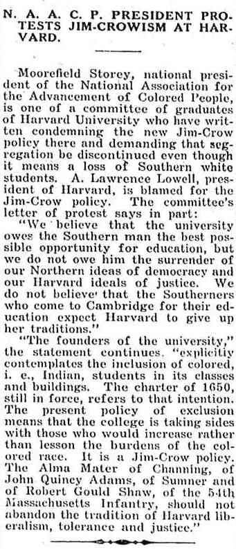 An article about the segregation of Harvard's dorms