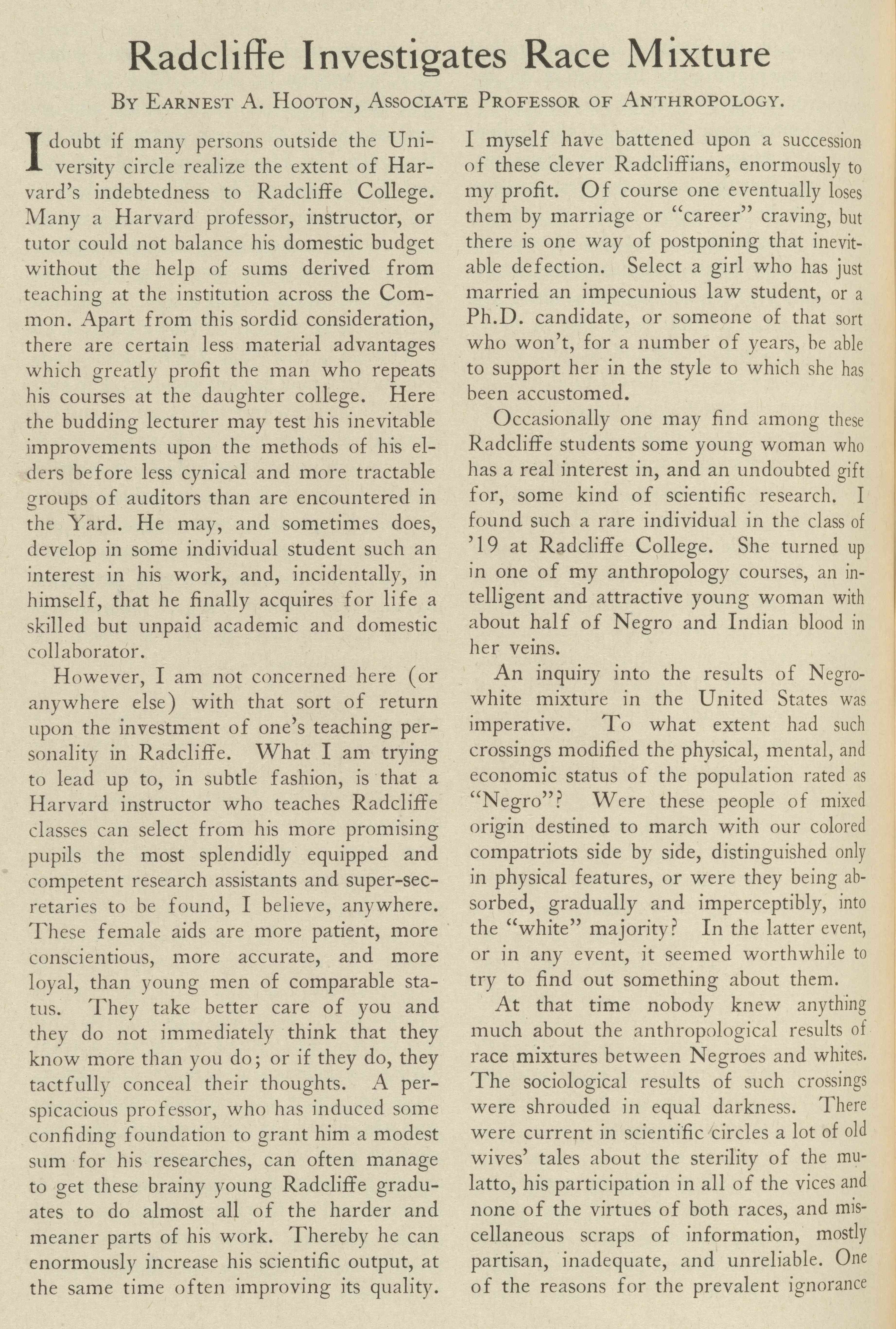 A page of Day's research