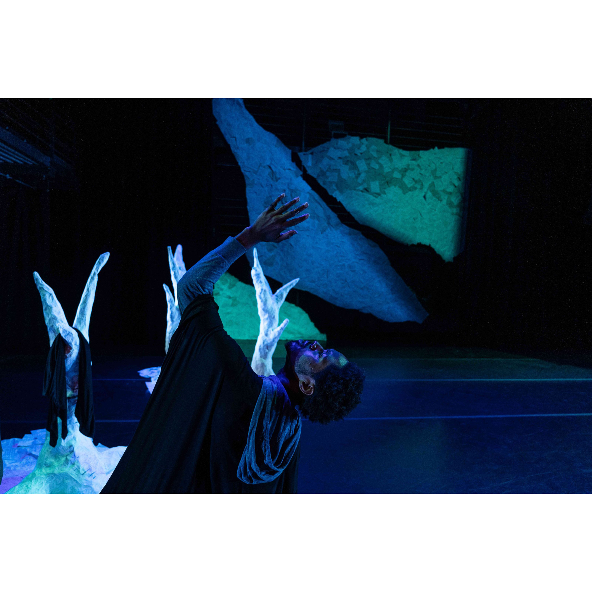 A modern production of Bonner's play “The Purple Flower.”