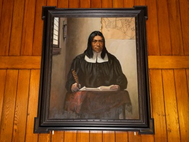 A portrait of Caleb Cheeshahteaumuck